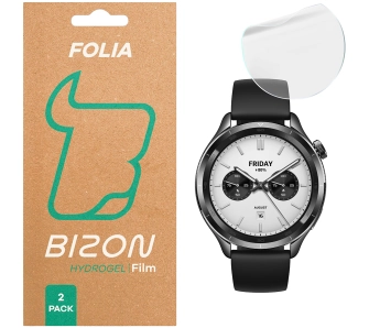 Folia ochronna Bizon matowa Film Sun do Xiaomi Watch S4, 2 sztuki