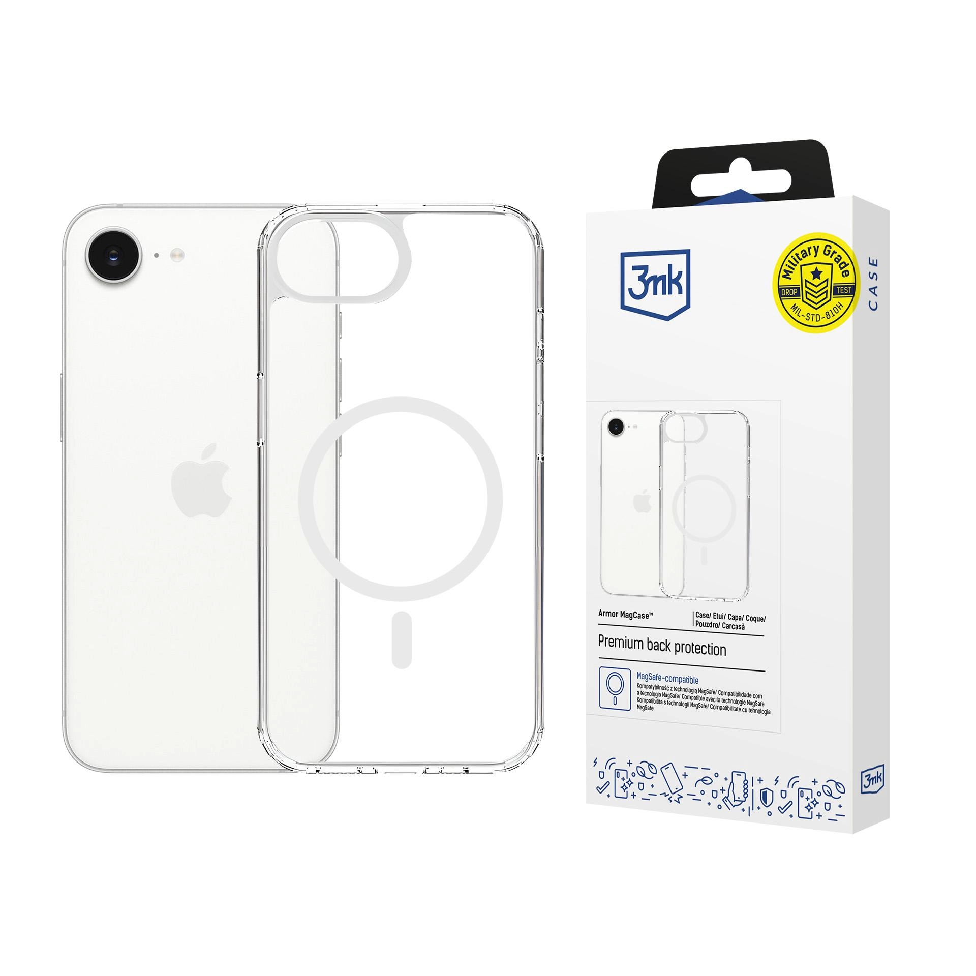 Etui 3mk Armor MagCase do iPhone 16e Przezroczysty