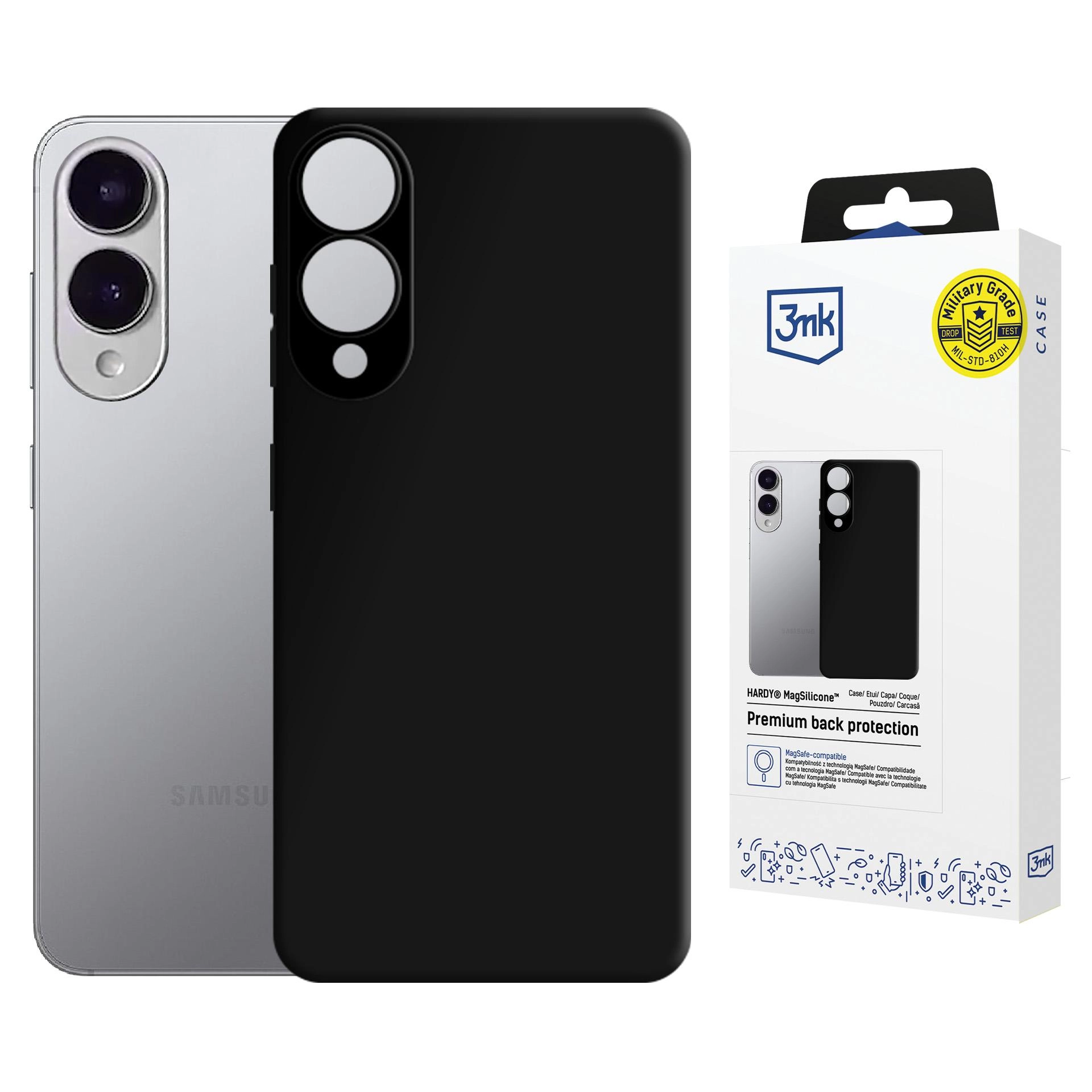 Etui 3mk Hardy MagSilicone Black do Samsung Galaxy S25 Edge