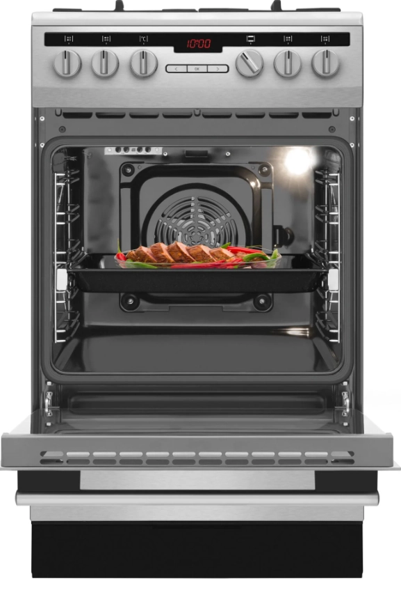 Kuchnia gazowo-elektryczna Amica 57GED3.31HZpTaDpA(Xx) PIZZA WOK Termoobieg