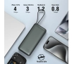 Powerbank 4smarts Enterprise 20000mAh 100W Wbudowany kabel USB-C Szary