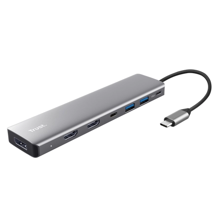 Hub USB Trust Dalyx 7w1 Multiport Adapter Szary