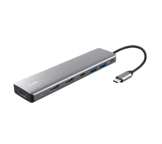 Hub USB Trust Dalyx 7w1 Multiport Adapter Szary