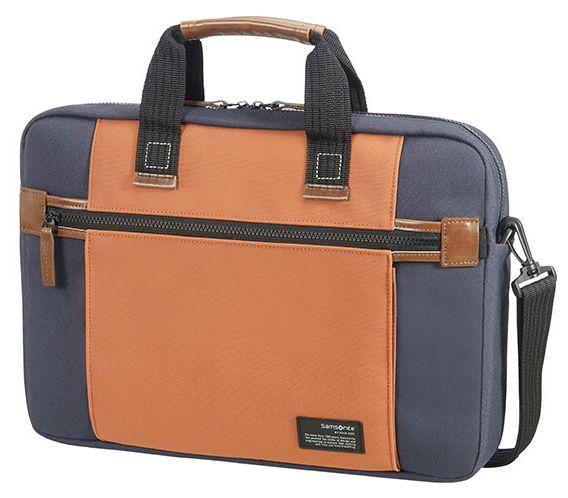 Torba na laptopa Samsonite Sideways 15,6" (niebiesko-pomarańczowa)