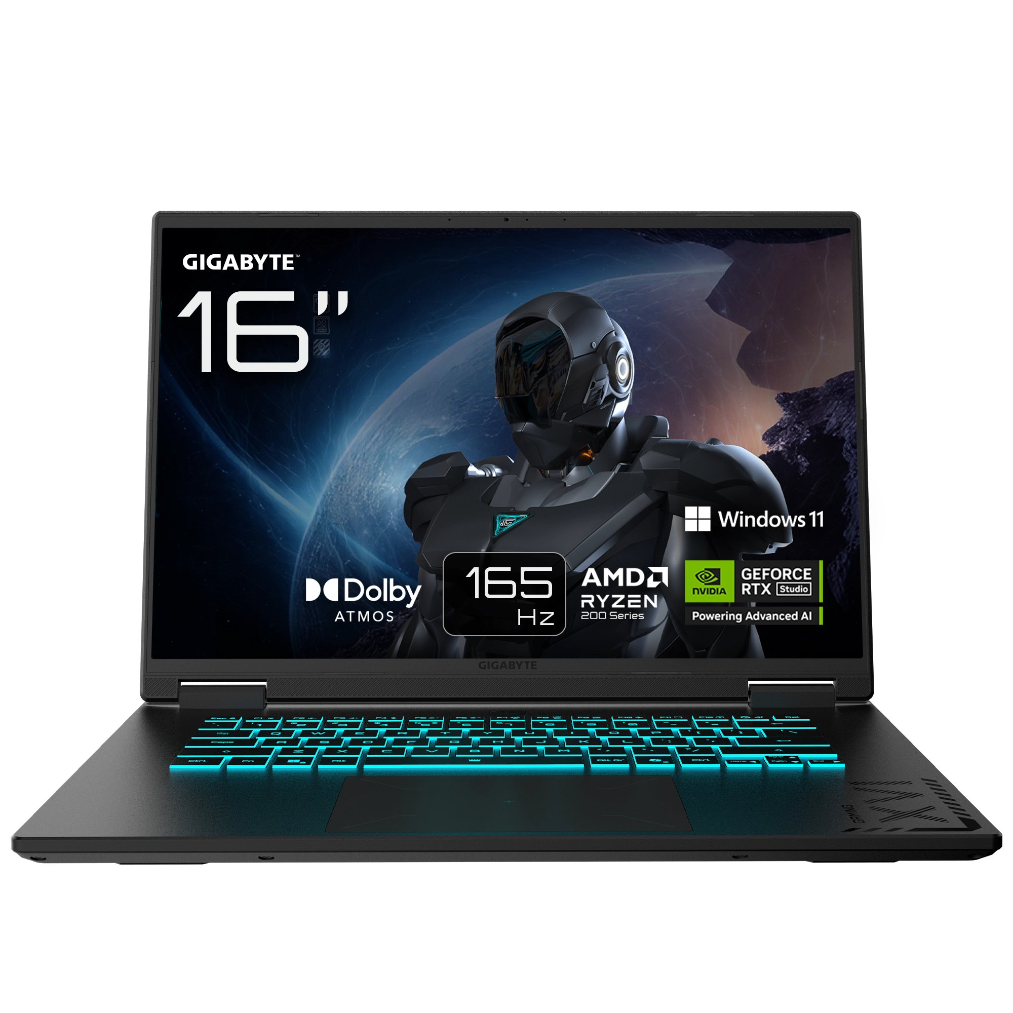 Laptop gamingowy Gigabyte Gaming A16 3VHK3EE893SH 16" 165Hz  R7 260 16GB RAM 512GB Dysk SSD RTX5060 DLSS4 Win11 Czarny Funkcje AI