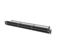 Lanberg PPU6-1048-B 48 PORT 1U 19" KAT.6 UTP Czarny