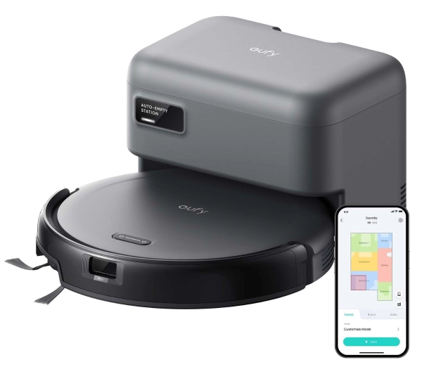 Eufy C10 Stacja oczyszczająca Tworzenie mapy pomieszczenia 51dB Czarny