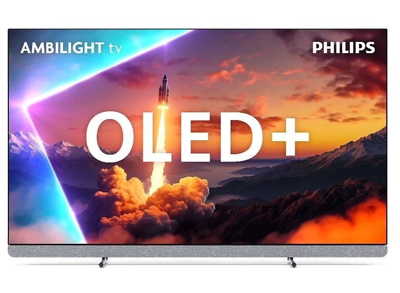 Telewizor Philips OLED+ 55OLED910/12 55" OLED 4K 144Hz Google TV Funkcje AI Ambilight Dolby Vision Dolby Atmos Dźwięk B&W HDMI 2.1