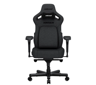 Fotel Anda Seat Kaiser 4 L Gamingowy do 120kg Tkanina Ciemnoszary