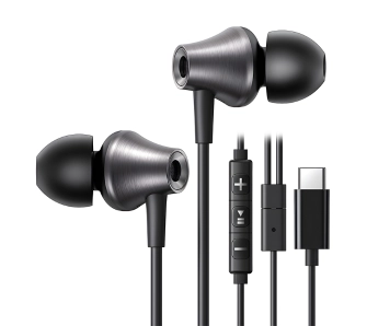 Słuchawki przewodowe UGREEN EP105 Dokanałowe USB-C 1.2m Czarny