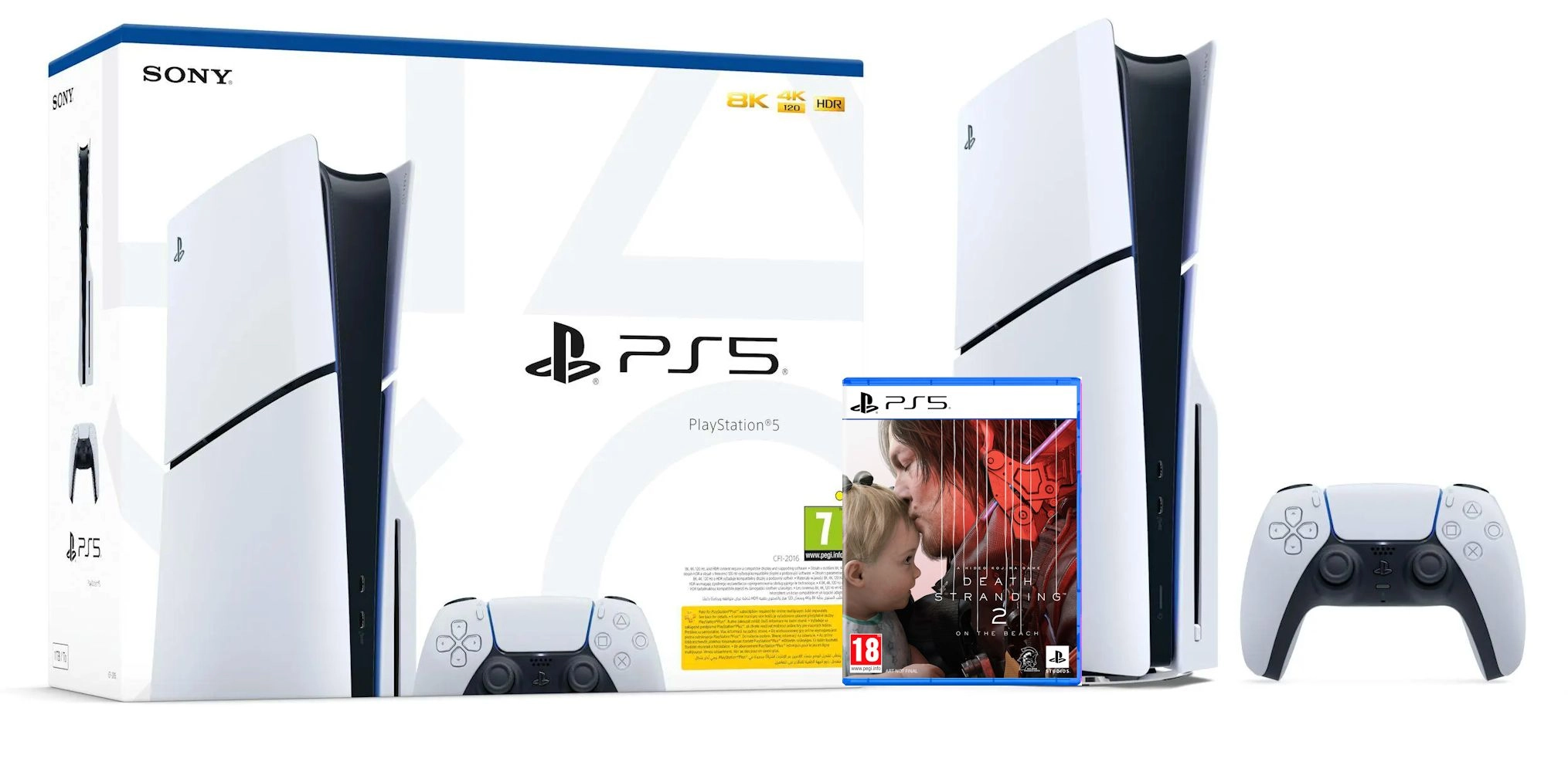 Konsola Sony PlayStation 5 Slim D Chassis (PS5) 1TB z napędem + Death Stranding 2 On the Beach