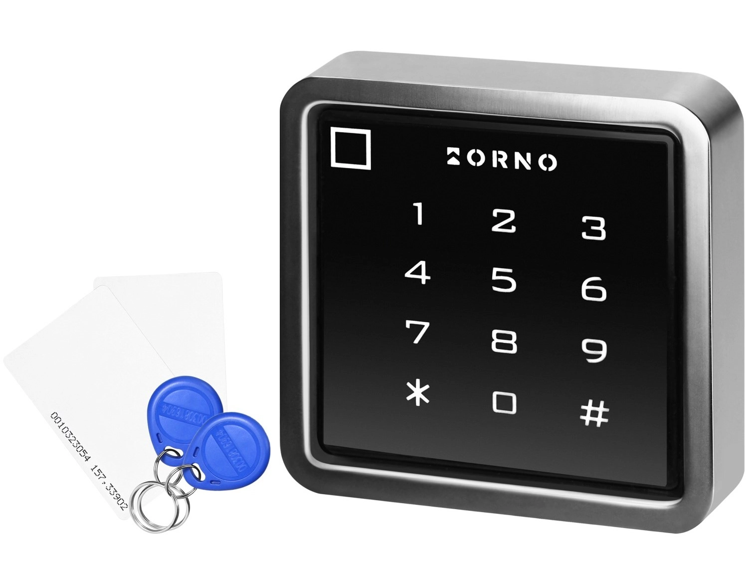 Zamek Orno szyfrowy dotykowy OR-ZS-828 czytnik kart i breloków Wi-Fi IP68 Tuya Smart