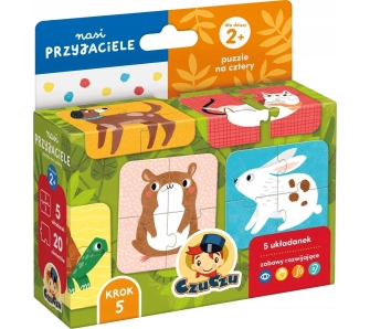Puzzle Nasi przyjaciele Puzzle na cztery 20 elementów