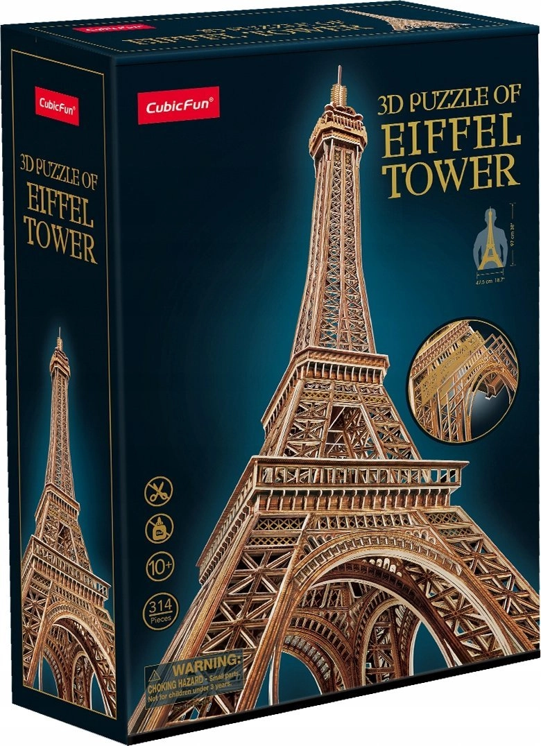 Puzzle 3D Wieża Eiffla 314 elementów