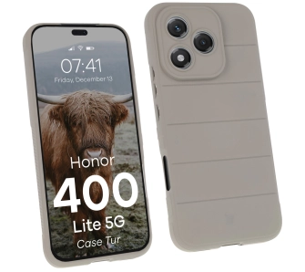Etui Bizon Tur do Honor 400 Lite 5G Jasnoszary