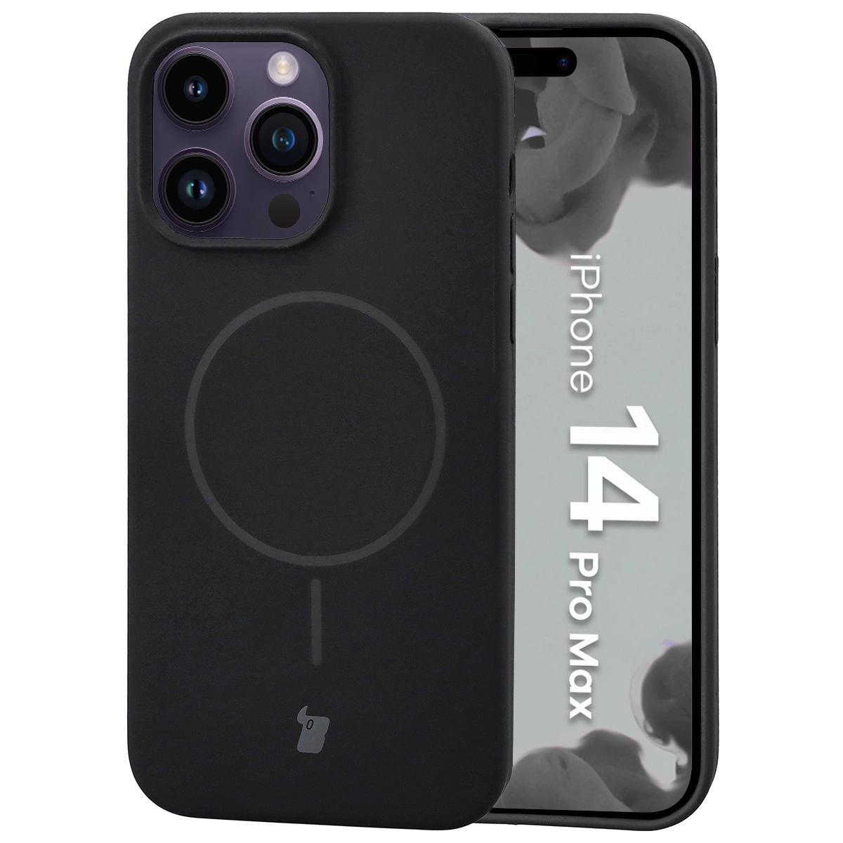 Etui Bizon Soft z MagSafe do Apple iPhone 14 Pro Max Czarny
