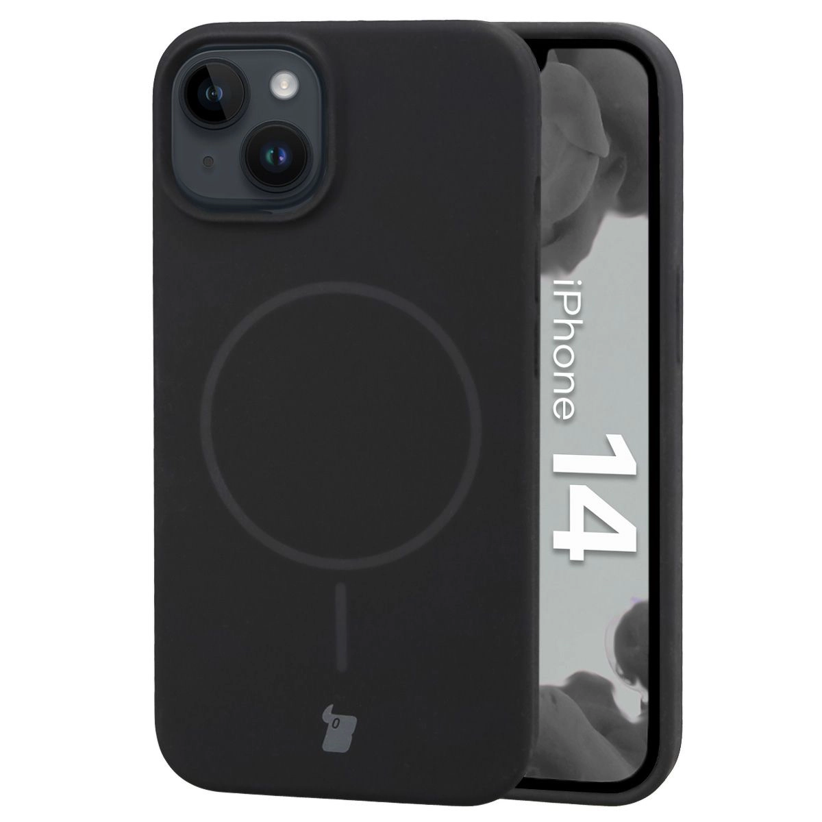 Etui Bizon Soft z MagSafe do Apple iPhone 14 Czarny