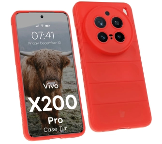 Etui Bizon Tur do Vivo X200 Pro Czerwony