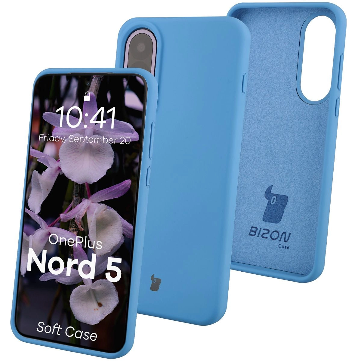 Etui Bizon Soft do OnePlus Nord 5 Niebieski