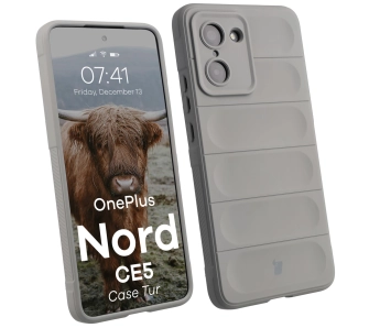 Etui Bizon Tur do OnePlus Nord CE5 5G Jasnoszary