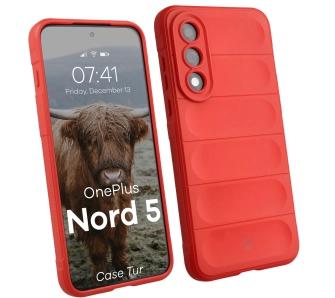Etui Bizon Tur do OnePlus Nord 5 Czerwony