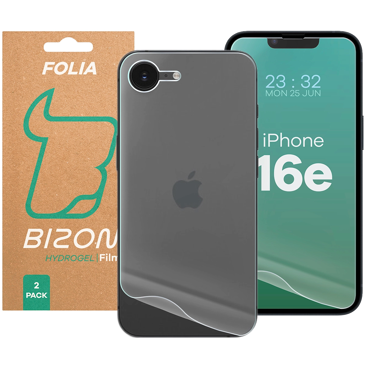 Folia hydrożelowa Bizon na tył i przód Bizon Glass Hydrogel Pack do Apple iPhone 16e