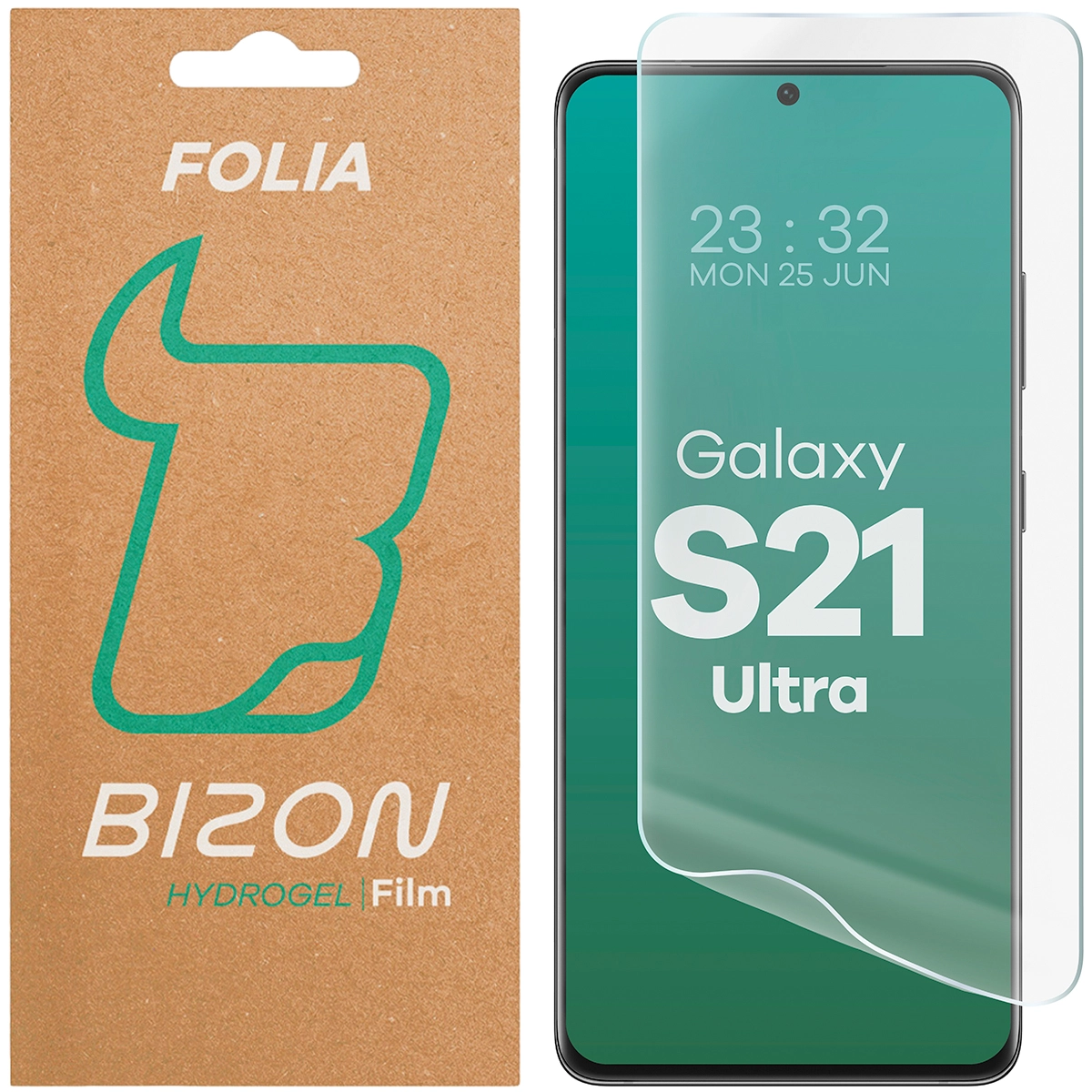 Folia hydrożelowa Bizon na ekran Hydrogel Front do Samsung Galaxy S21 Ultra 1 sztuka