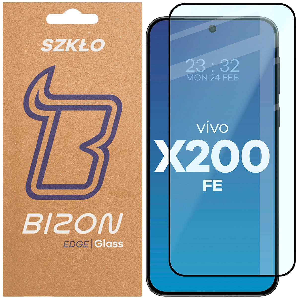 Szkło hartowane Bizon pełne Edge 2 do Vivo X200 FE