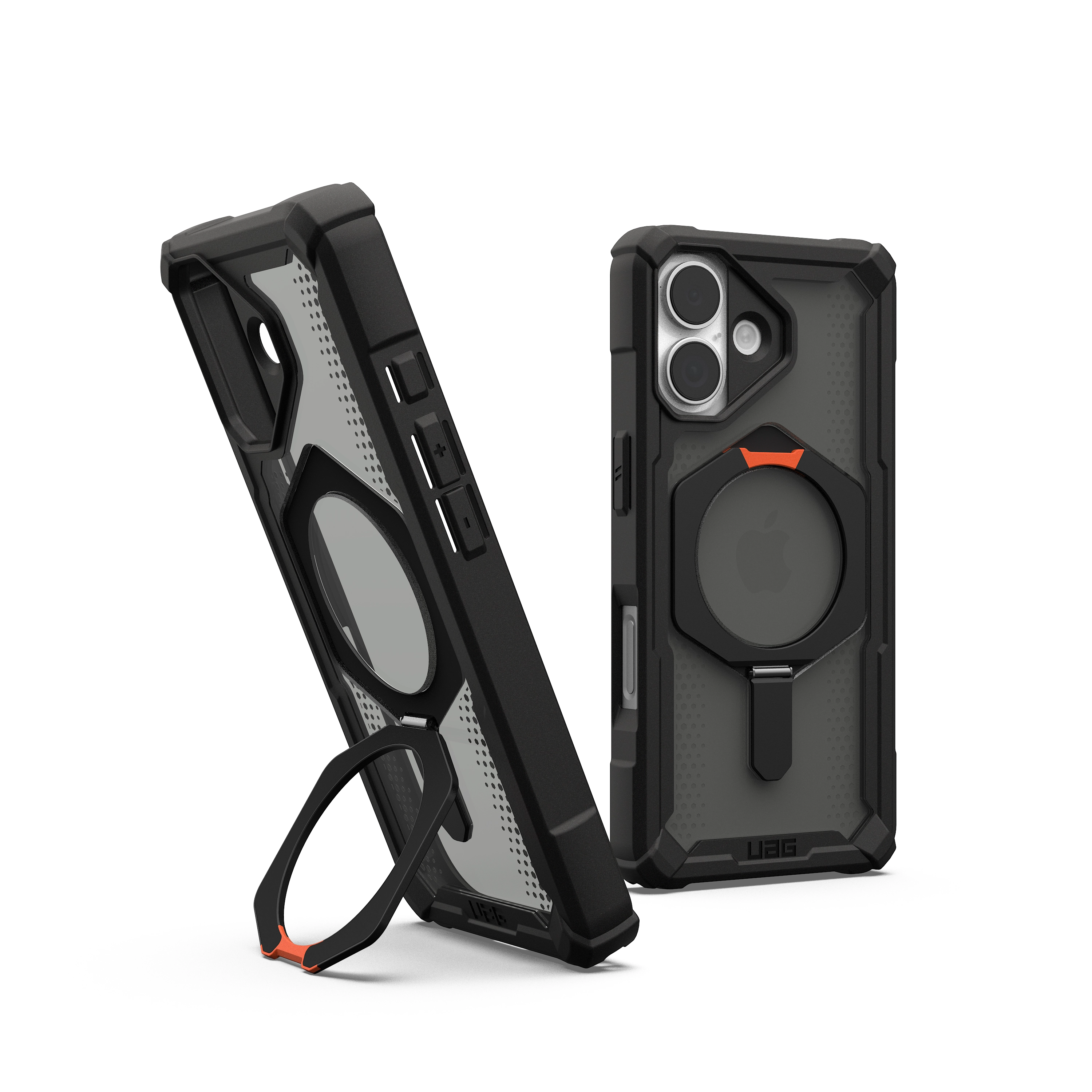 Etui UAG Plasma XTE z MagSafe do iPhone 17 Black Pop Orange