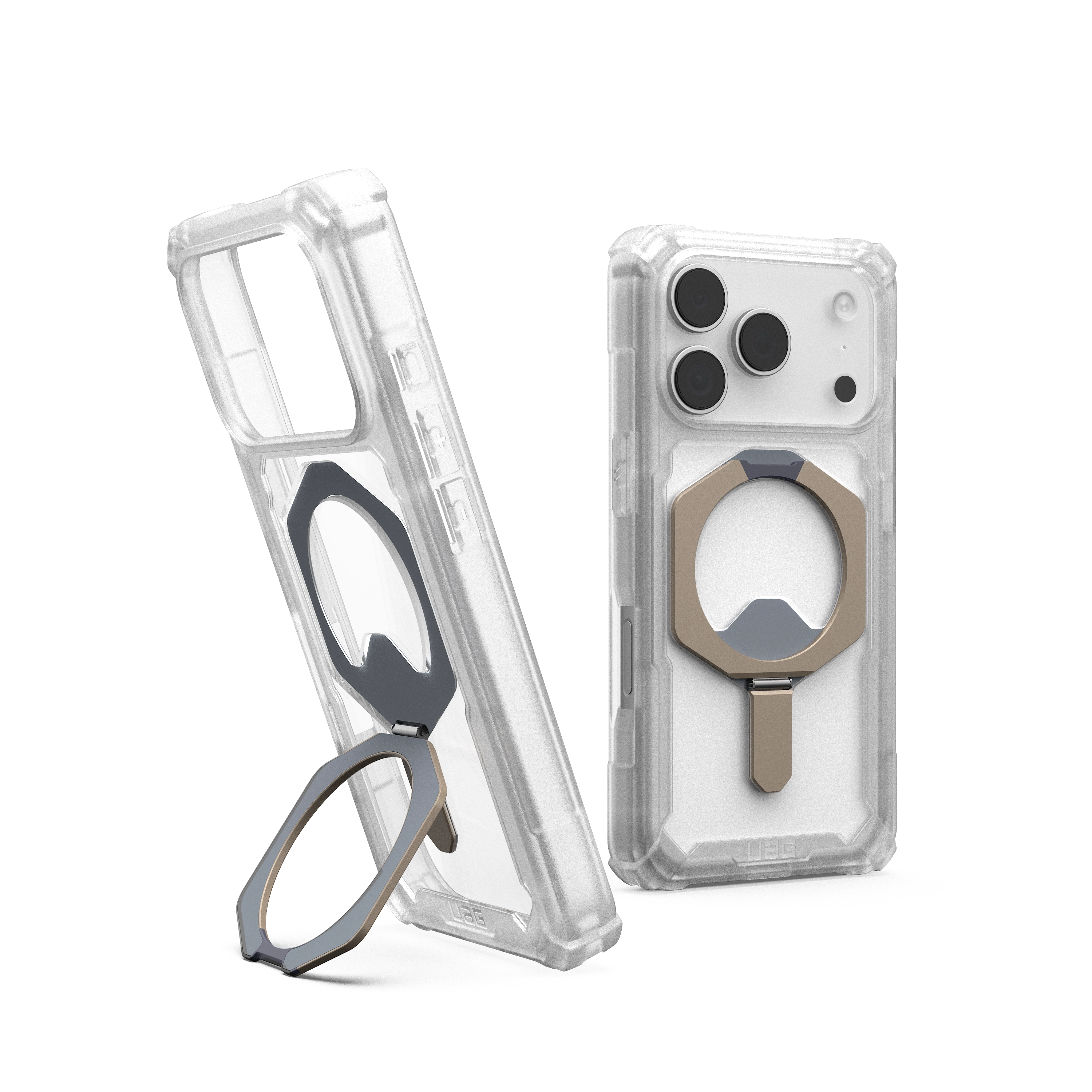 Etui UAG Plasma XTE z MagSafe do iPhone 17 Pro Clear Titanium