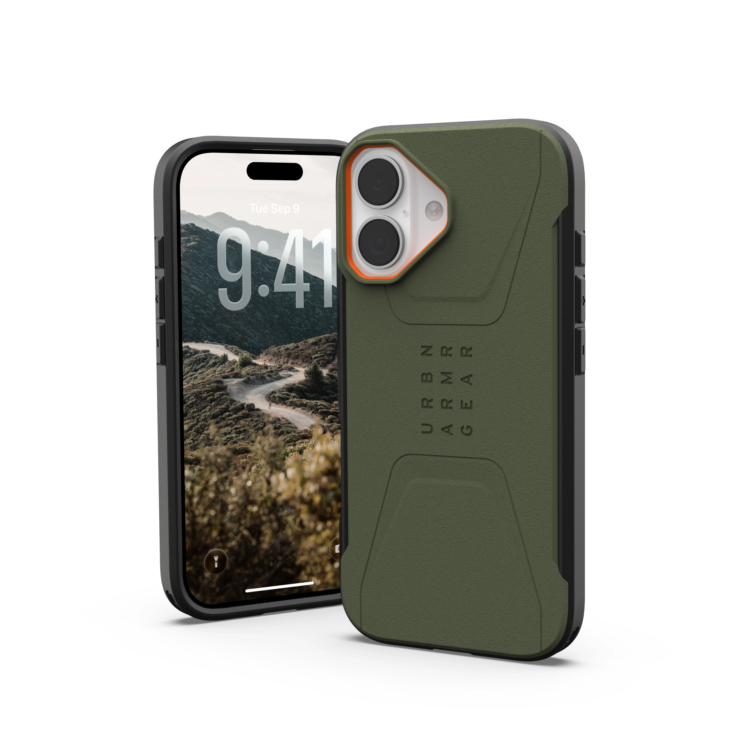 Etui UAG Civilian z MagSafe do iPhone 17 Olive Orange