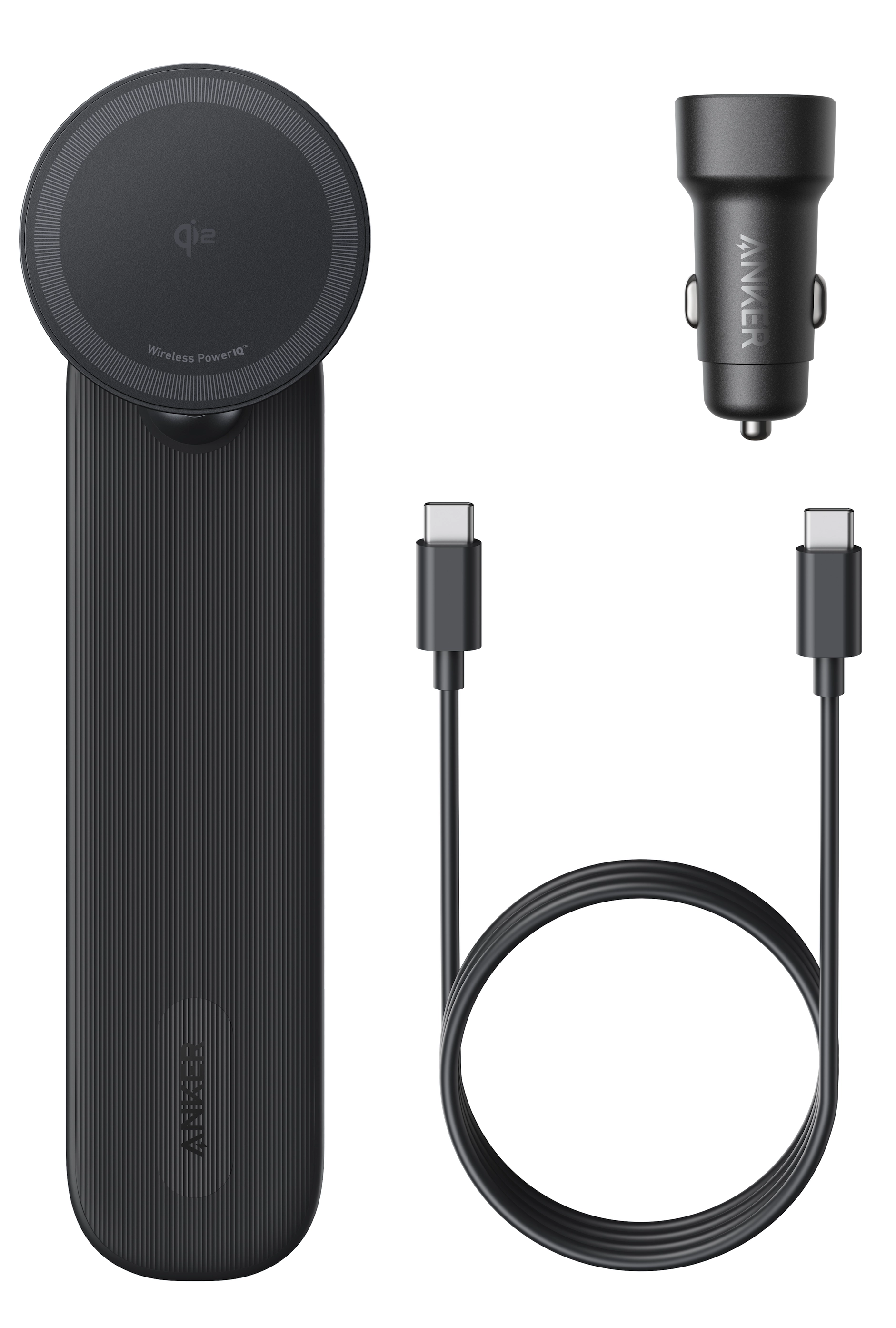 Uchwyt magnetyczny Anker Nano MagGo z ładowarką (B2216H11) 15W Qi2 Czarny