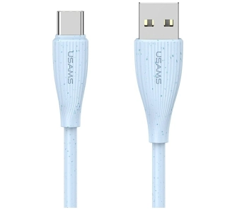 Kabel USAMS Green Series 18W 3A USB-A do USB-C 1m Niebieski