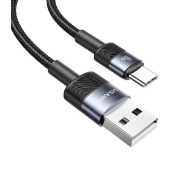 USAMS USB do USB-C 3A 1,2m Fast Charging Stalowy