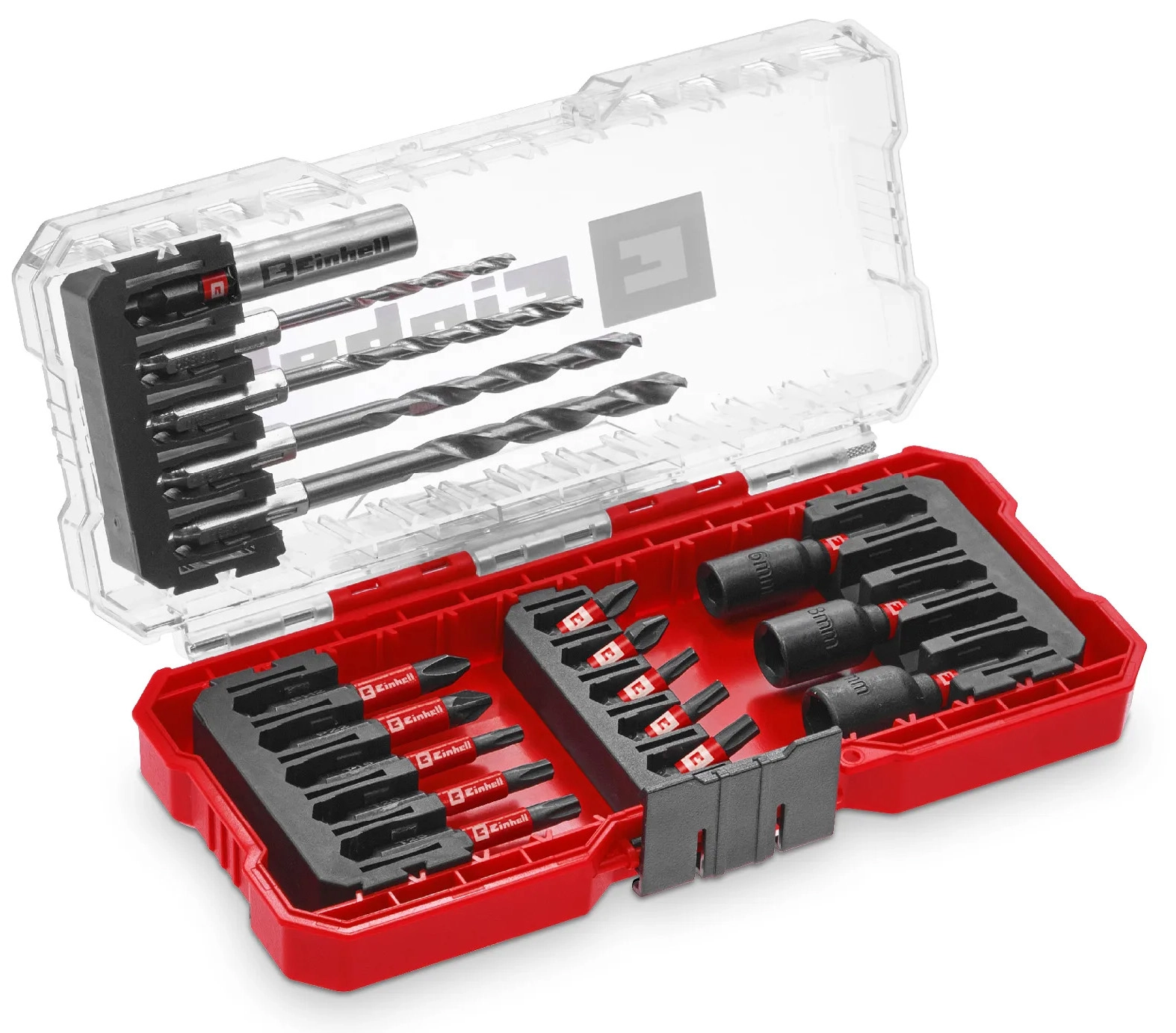 Zestaw wierteł i końcówek wkręcających Einhell S-Case 49108709 (18 szt.)