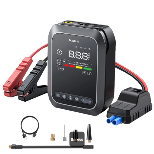 Powerbank Baseus Primetrip Series Super Energy 4w1 Car Jump Starter 3000mAh 1200A Czarny