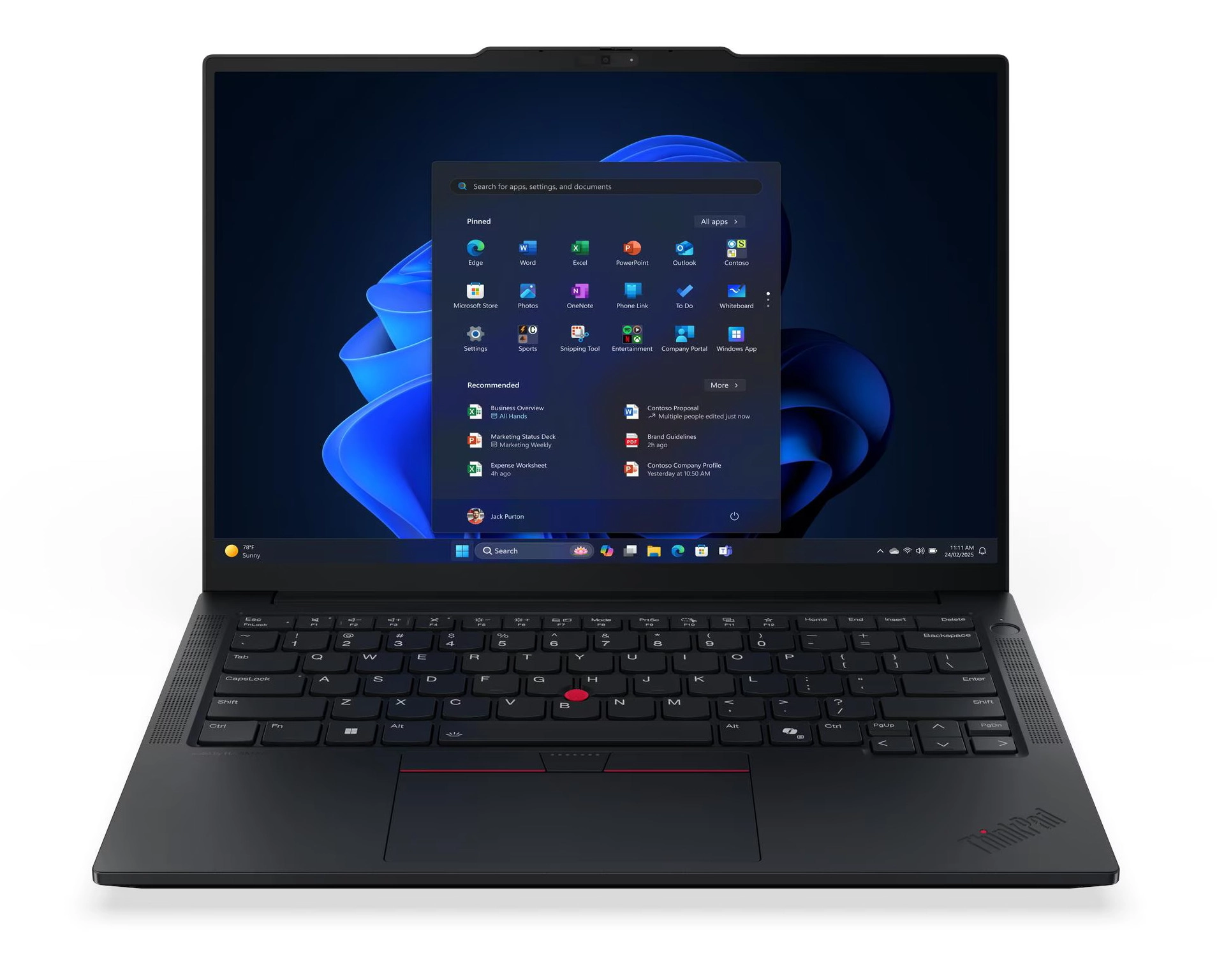 Laptop biznesowy Lenovo ThinkPad E14 Gen 7 14" Ultra 7 255H 16GB RAM 512GB Dysk SSD Win11 Pro Czarny Funkcje AI