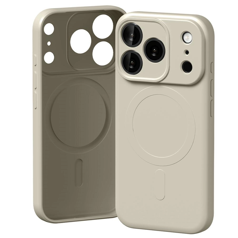 Etui Mercury Semi-Silicone MagSafe do iPhone 17 Pro kamienny