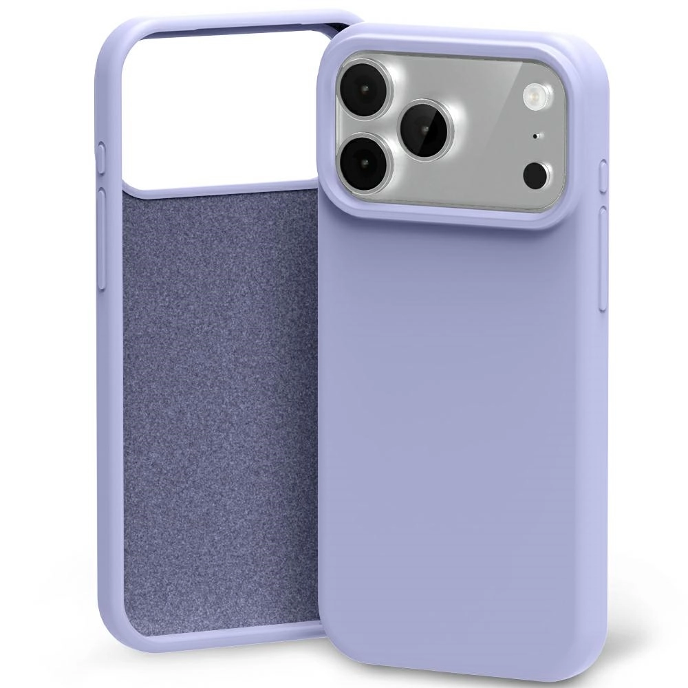 Etui Mercury Silicone do iPhone 17 Pro Max lawendowa szarość