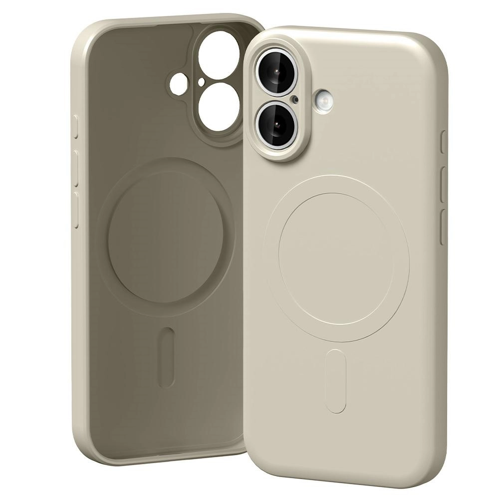 Etui Mercury Semi-Silicone MagSafe do iPhone 17 kamienny