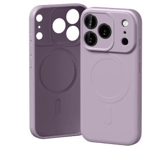 Etui Mercury Semi-Silicone MagSafe do iPhone 17 Pro lawendowa szarość