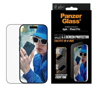 Szkło hartowane PanzerGlass Ultra-Wide Fit Fastfit do iPhone 17 Pro