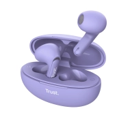 Trust Yavi ENC Douszne Bluetooth Fioletowy