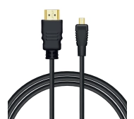 Savio CL-40/M Micro HDMI z Ethernetem 2m  Czarny