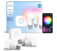 Philips Hue Essential E27 3szt + Bridge