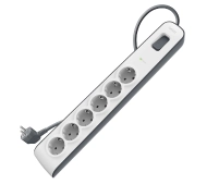 Belkin BSV603VF2M-V2 6 gniazd, 2m Biało-czarny