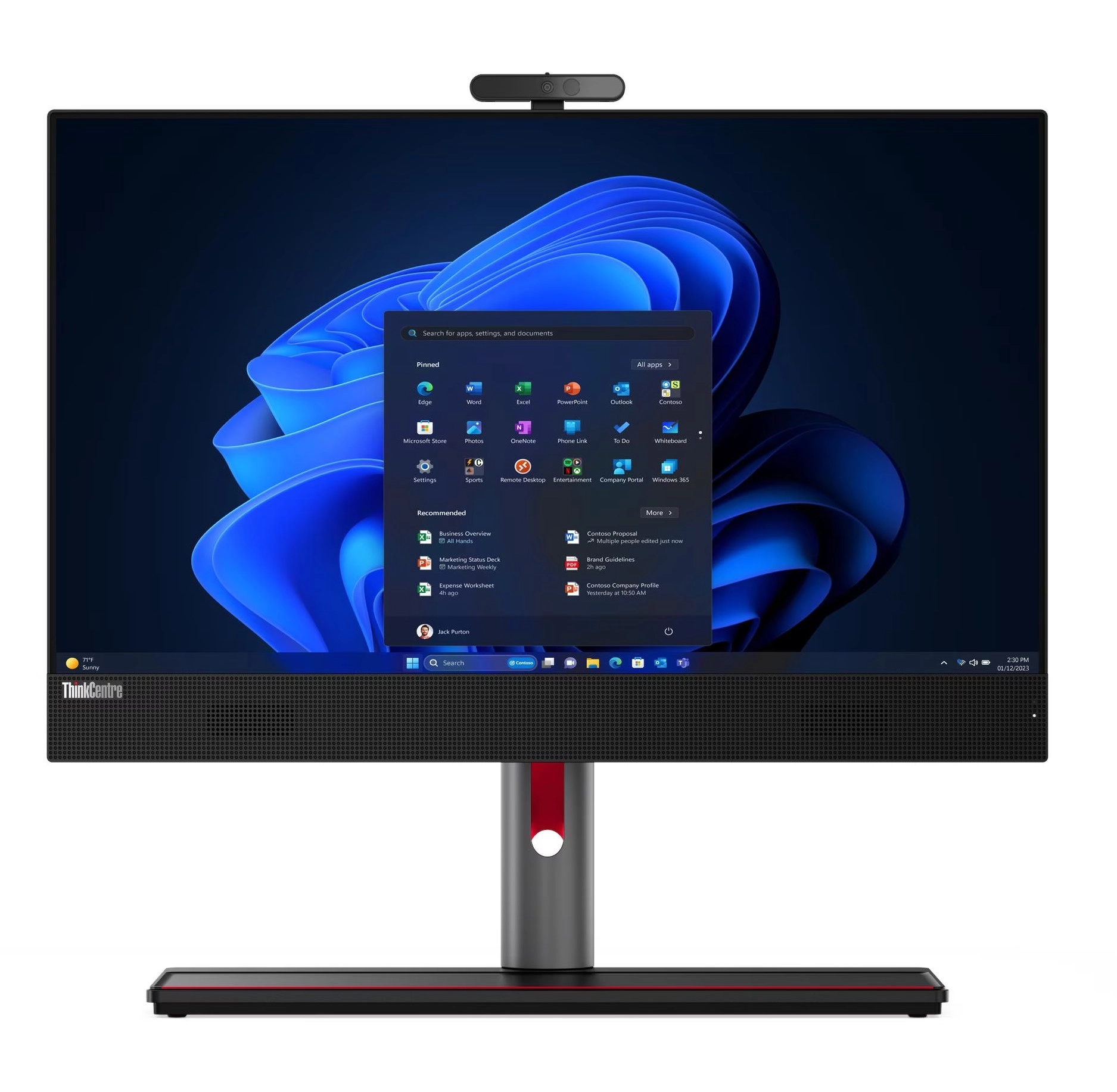 Lenovo ThinkCentre M90a Gen 5 i7-14700 23,8" 16GB RAM 1TB Dysk SSD Win11 Pro Czarny