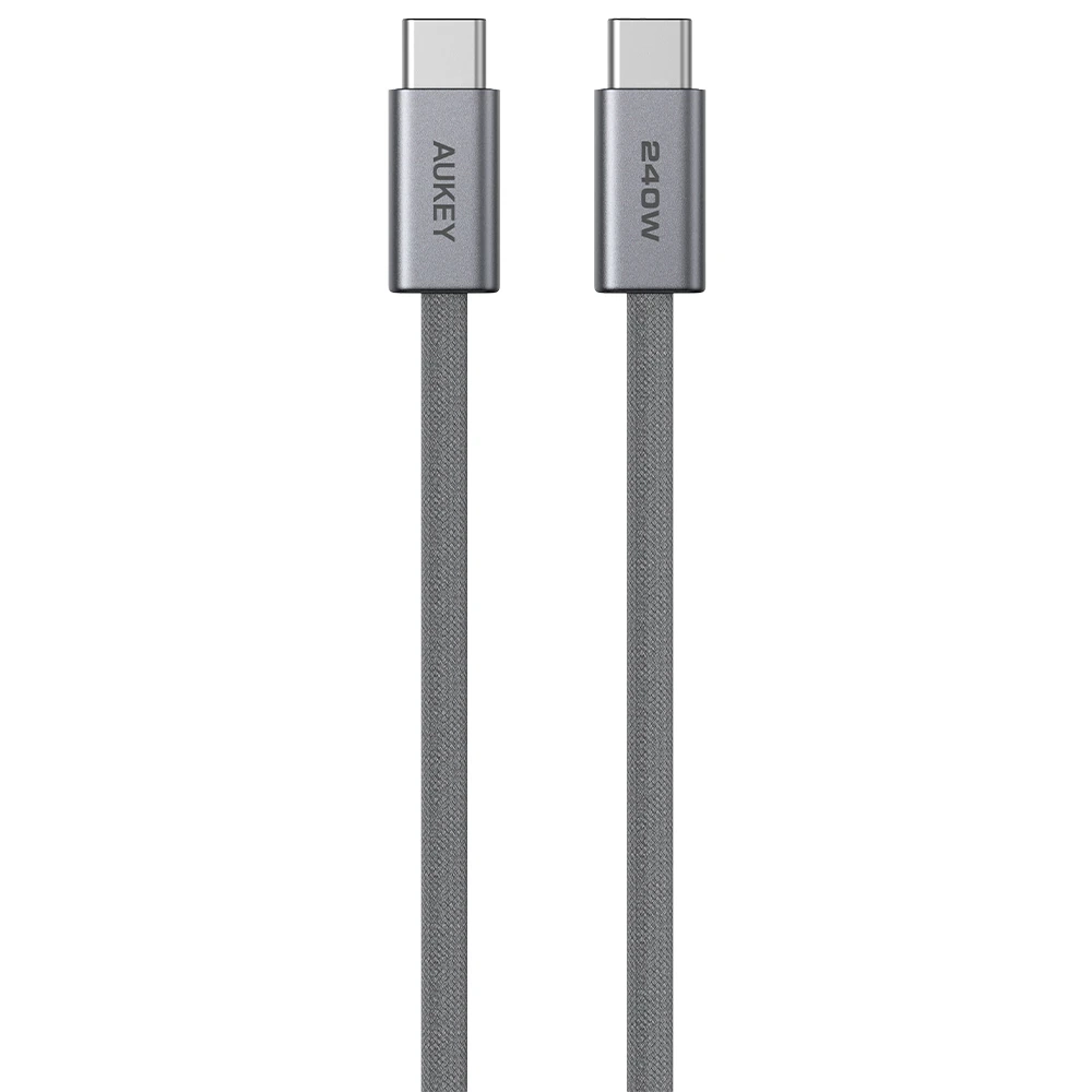 Kabel Aukey CB-DCC241 USB-C 1.0m 240W Grafitowy