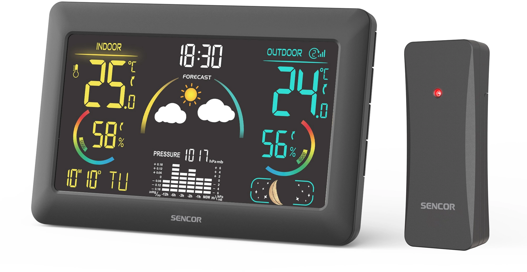 Stacja pogody Sencor SWS4900 1 bezprzewodowy czujnik w zestawie
