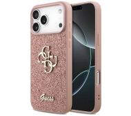 Guess Fixed Glitter Big 4G do iPhone 17 Pro Max różowy